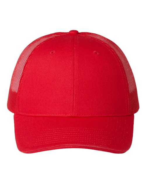 Valucap S102 Sandwich Trucker Cap - Red - front