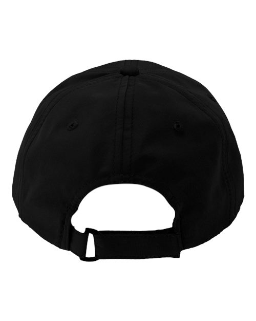 Valucap SM140 Performance Microfiber Cap - Black - back