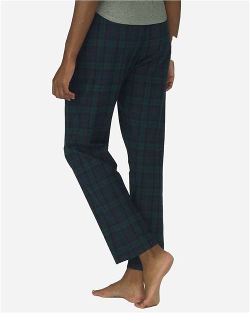 Boxercraft BW6620 Women's Haley Flannel Pants - Scottish Tartan Plaid - model back