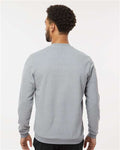 Adidas A586 Men's Terry Loop Crewneck Sweatshirt - Grey Three - model back