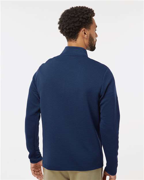 Adidas A588 Men's Spacer Quarter-Zip Pullover - Collegiate Navy - model back