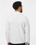 Adidas A588 Men's Spacer Quarter-Zip Pullover - Core White - model back