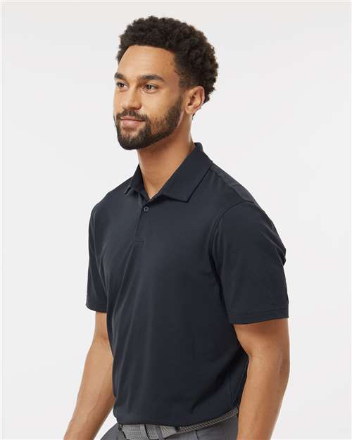 Adidas A590 Men's Blended Polo - Solid Black - model side