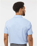 Adidas A590 Men's Blended Polo - Blue Dawn Melange - model back