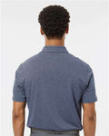 Adidas A590 Men's Blended Polo - Collegiate Navy Melange - model back
