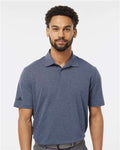 Adidas A590 Men's Blended Polo - Collegiate Navy Melange - model front