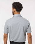 Adidas A590 Men's Blended Polo - Grey Three Melange - model back