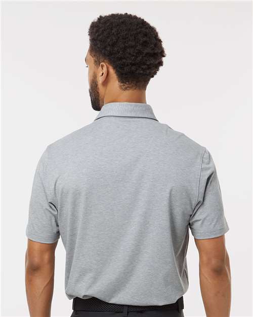 Adidas A590 Men's Blended Polo - Grey Three Melange - model back