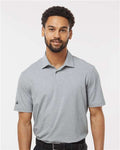 Adidas A590 Men's Blended Polo - Grey Three Melange - model front