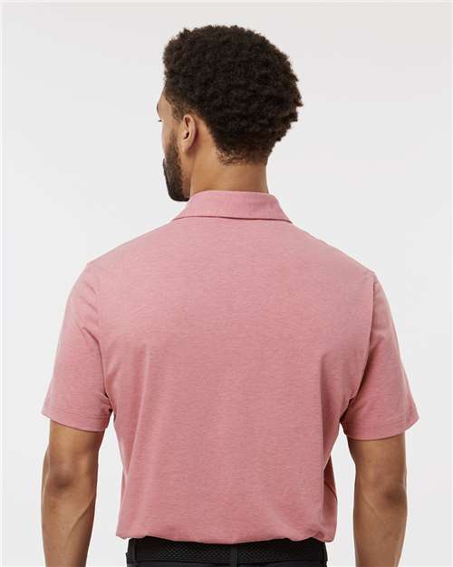 Adidas A590 Men's Blended Polo - Pink Strata Melange - model back