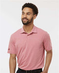 Adidas A590 Men's Blended Polo - Pink Strata Melange - model front