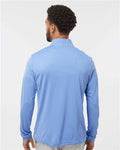 Adidas A401 Men's Ultimate365 Lightweight Quarter-Zip Pullover - Blue Fusion - model back