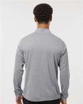 Adidas A401 Men's Ultimate365 Lightweight Quarter-Zip Pullover - Grey Three Melange - model back