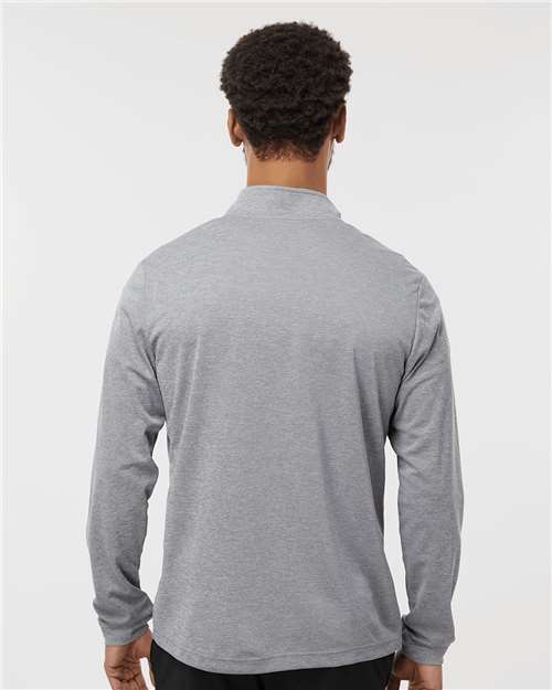 Adidas A401 Men's Ultimate365 Lightweight Quarter-Zip Pullover - Grey Three Melange - model back