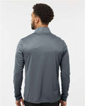 Adidas A401 Men's Ultimate365 Lightweight Quarter-Zip Pullover - Onix - model back