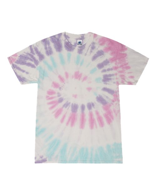 Colortone 1000Y Youth Multi-Color Tie-Dyed T-Shirt - Acadia - front