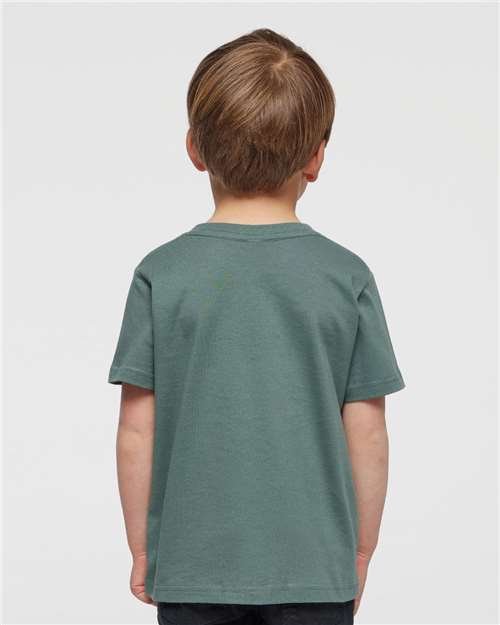 Rabbit Skins 3321 Toddler Fine Jersey Tee - Basil - model back