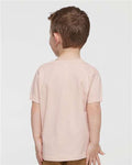 Rabbit Skins 3321 Toddler Fine Jersey Tee - Blush - model back