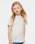 Rabbit Skins 3321 Toddler Fine Jersey Tee - Porcelain - model front