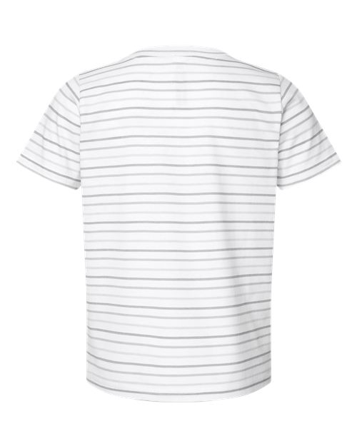 Rabbit Skins 3321 Toddler Fine Jersey Tee - Shadow Stripe - back