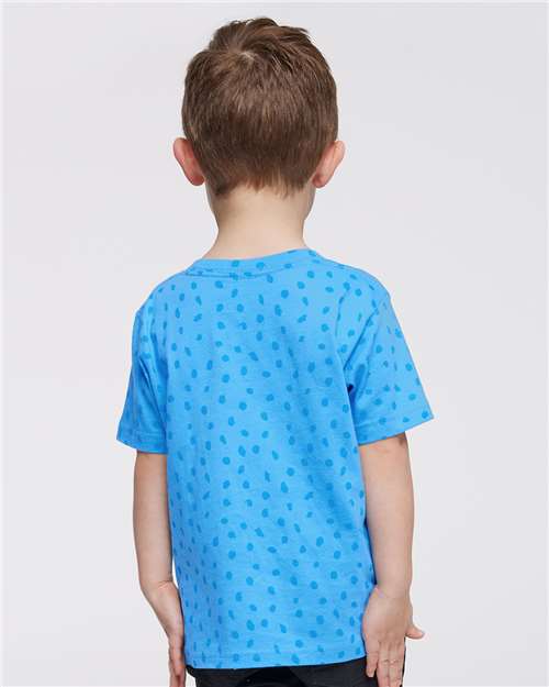 Rabbit Skins 3321 Toddler Fine Jersey Tee - Tradewind Spot - model back