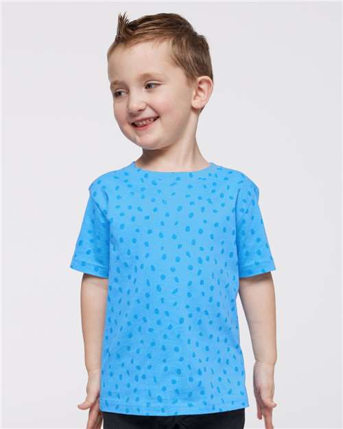 Rabbit Skins 3321 Toddler Fine Jersey Tee - Tradewind Spot - model front