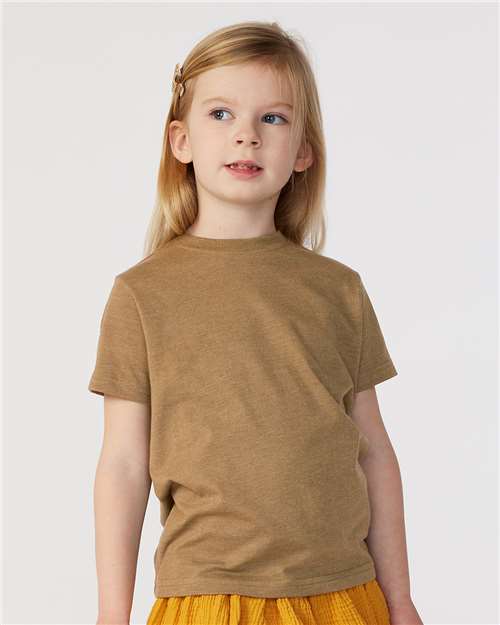 Rabbit Skins 3321 Toddler Fine Jersey Tee - Vintage Coyote Brown - model front