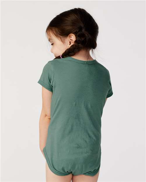 Rabbit Skins 4424 Infant Fine Jersey Bodysuit - Basil - model back