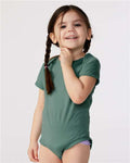Rabbit Skins 4424 Infant Fine Jersey Bodysuit - Basil - model front