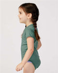 Rabbit Skins 4424 Infant Fine Jersey Bodysuit - Basil - model side