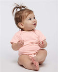 Rabbit Skins 4424 Infant Fine Jersey Bodysuit - Blush - model front