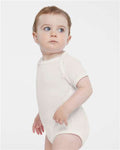 Rabbit Skins 4424 Infant Fine Jersey Bodysuit - Porcelain - model side