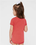 Rabbit Skins 4424 Infant Fine Jersey Bodysuit - Passionfruit - model back
