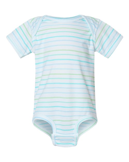 Rabbit Skins 4424 Infant Fine Jersey Bodysuit - Marine Stripe - front