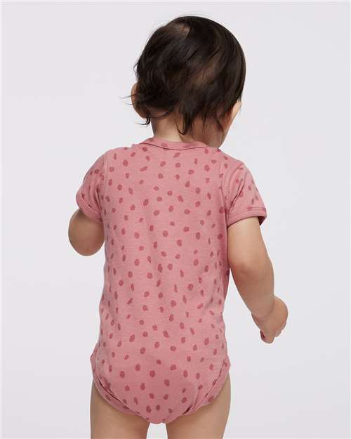 Rabbit Skins 4424 Infant Fine Jersey Bodysuit - Mauvelous Spot - model back