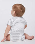 Rabbit Skins 4424 Infant Fine Jersey Bodysuit - Shadow Stripe - model back