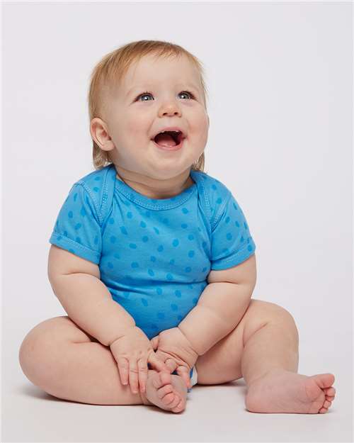 Rabbit Skins 4424 Infant Fine Jersey Bodysuit - Tradewind Spot - model front