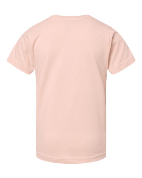 LAT 6101 Youth Fine Jersey Tee - Blush - back