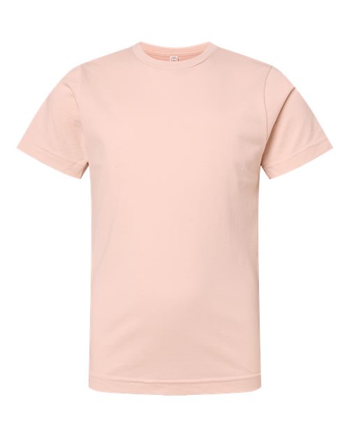 LAT 6101 Youth Fine Jersey Tee - Blush - front
