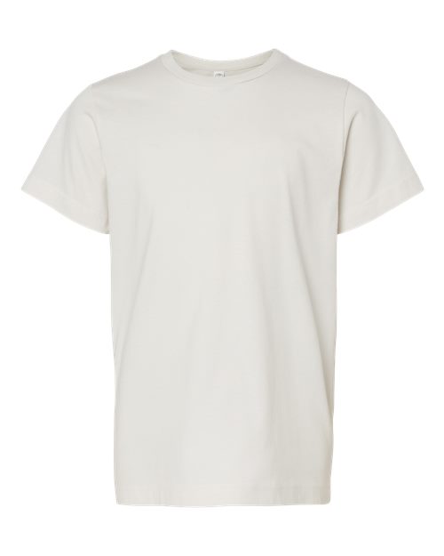 LAT 6101 Youth Fine Jersey Tee - Porcelain - front