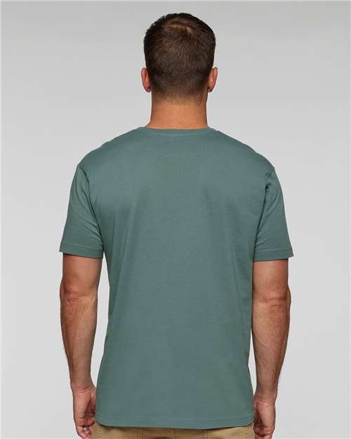 LAT 6901 Unisex Fine Jersey Tee - Basil - model back
