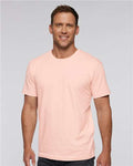 LAT 6901 Unisex Fine Jersey Tee - Blush - model front