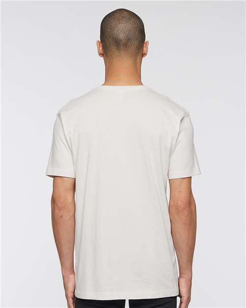 LAT 6901 Unisex Fine Jersey Tee - Porcelain - model back