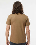 LAT 6901 Unisex Fine Jersey Tee - Vintage Coyote Brown - model back