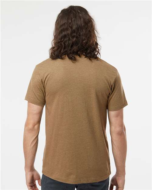 LAT 6901 Unisex Fine Jersey Tee - Vintage Coyote Brown - model back
