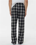 Boxercraft BM6624 Men's Harley Flannel Pants - Black/ White - model back