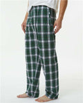Boxercraft BM6624 Men's Harley Flannel Pants - Green/ White Plaid - model side