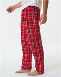 Boxercraft BM6624 Men's Harley Flannel Pants - Red/ White - model side