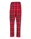 Boxercraft BW6620 Women's Haley Flannel Pants - Red/ White - back