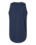 LAT 3592 Women's Relaxed Fine Jersey Tank - Denim - back
